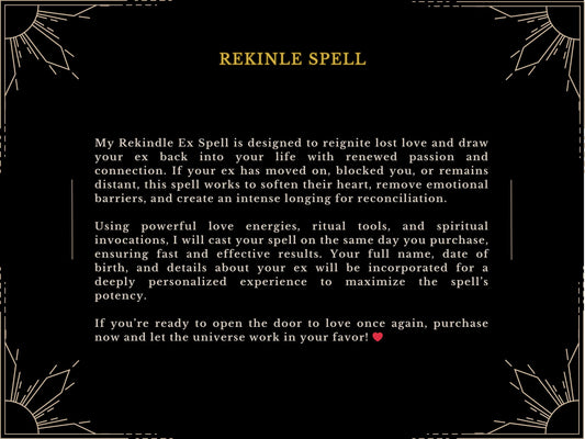 REKINDLE EX SPELL -  Bring Back Ex Spell Make Stubborn Ex Come Back Done by MotherOdessa Attract Your Ex Lover Fast Results SameDay Casting