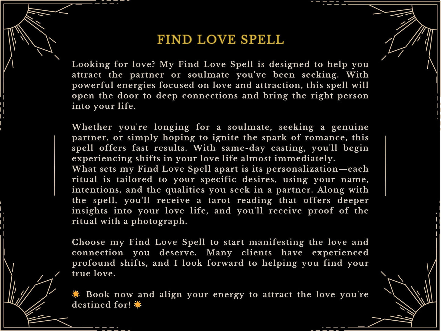 FIND LOVE SPELL - Ignite Love and Attract True Love, attract a partner and soulmate Fast Results SameDay Casting done by MotherOdessa