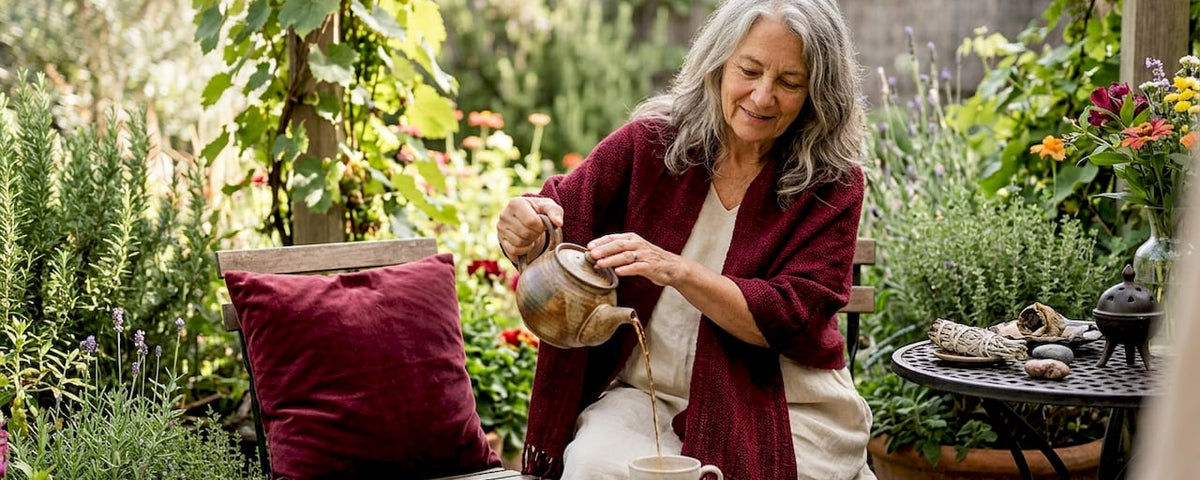 Experienced healer welcomes guest in cozy office
