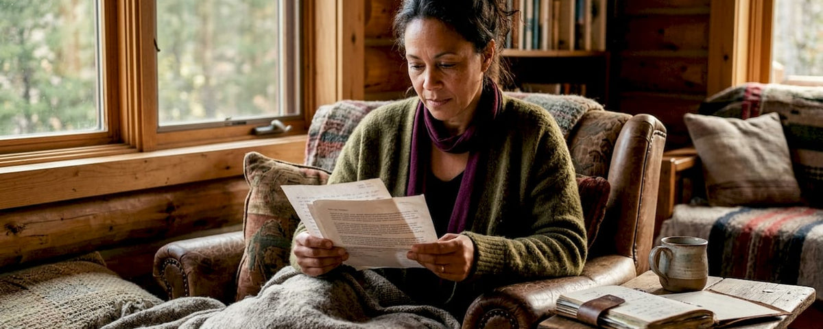 Person reading spiritual healer testimonials
