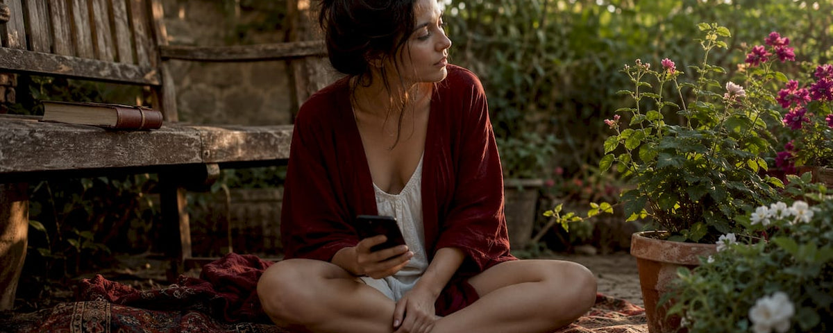 Woman reflecting before reaching out post-breakup