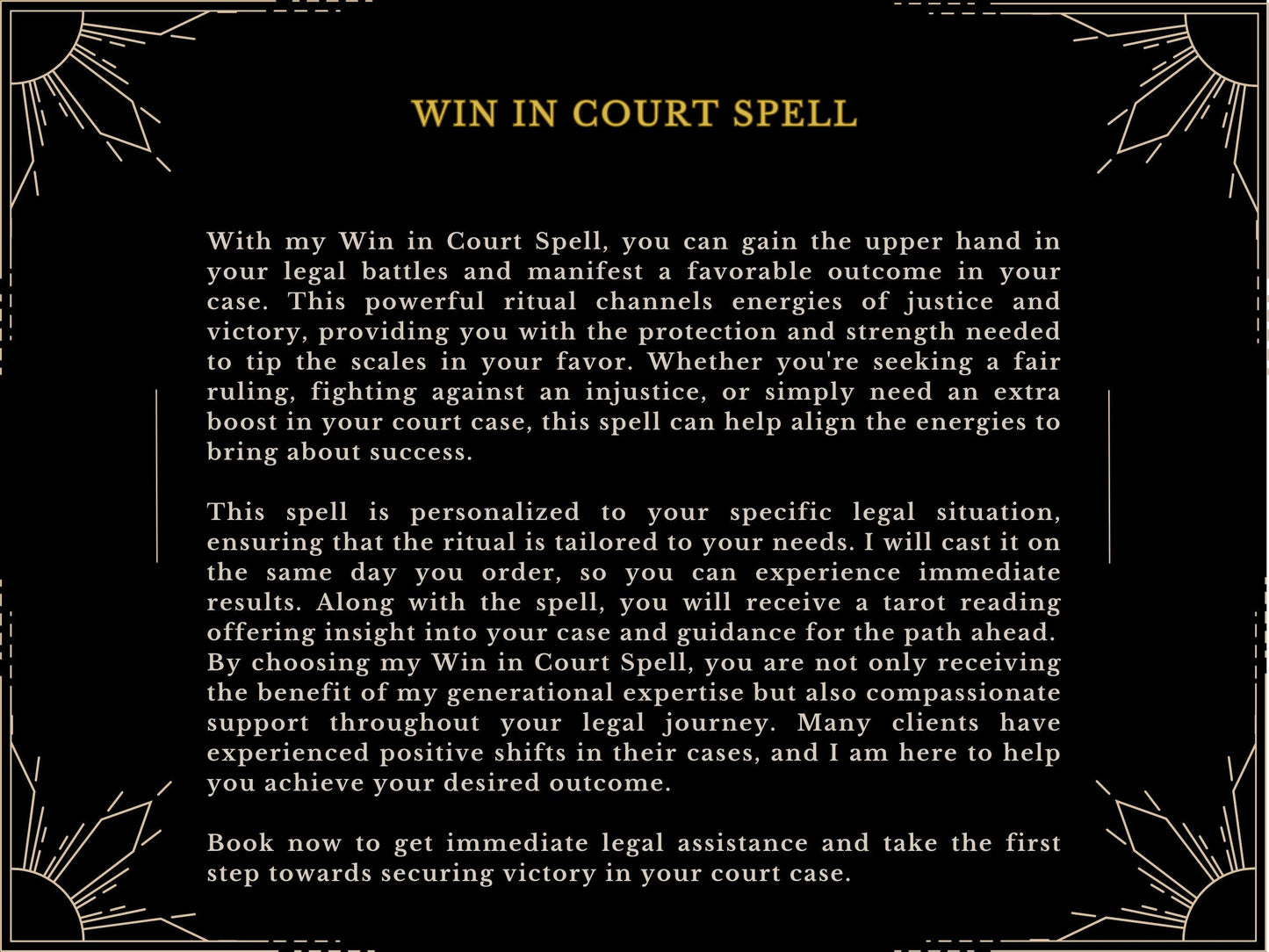 WIN In COURT SPELL - Court Winning Spell Get the Upper Hand and Gain Victory Promised Results Same Day Casting Done by MotherOdessa