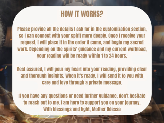 Soul Reading VOODOO WITCH Psychic Soul Reading MotherOdessa's Psychic Soul REVEAL Reading Done Same Day Reveal and Unveil Their Thoughts