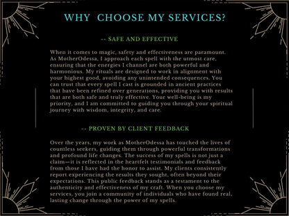 BLOCKAGE REMOVAL RITUAL Release all Blockages Eliminate Obstacles and Unlock Your Full Potential Same Day Fast Results Done by MotherOdessa