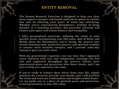 DEMON REMOVAL Powerful Exorcism by MotherOdessa Banish Evil Spirits Fast Results Same Day Casting