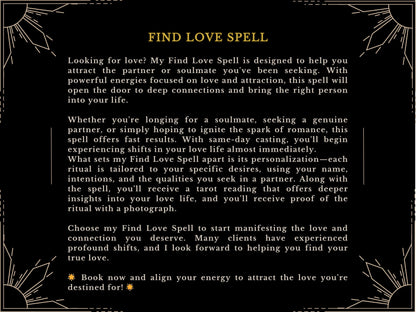 FIND LOVE SPELL -  Ignite Love and Attract True Love, attract a partner and soulmate Fast Results SameDay Casting done by MotherOdessa