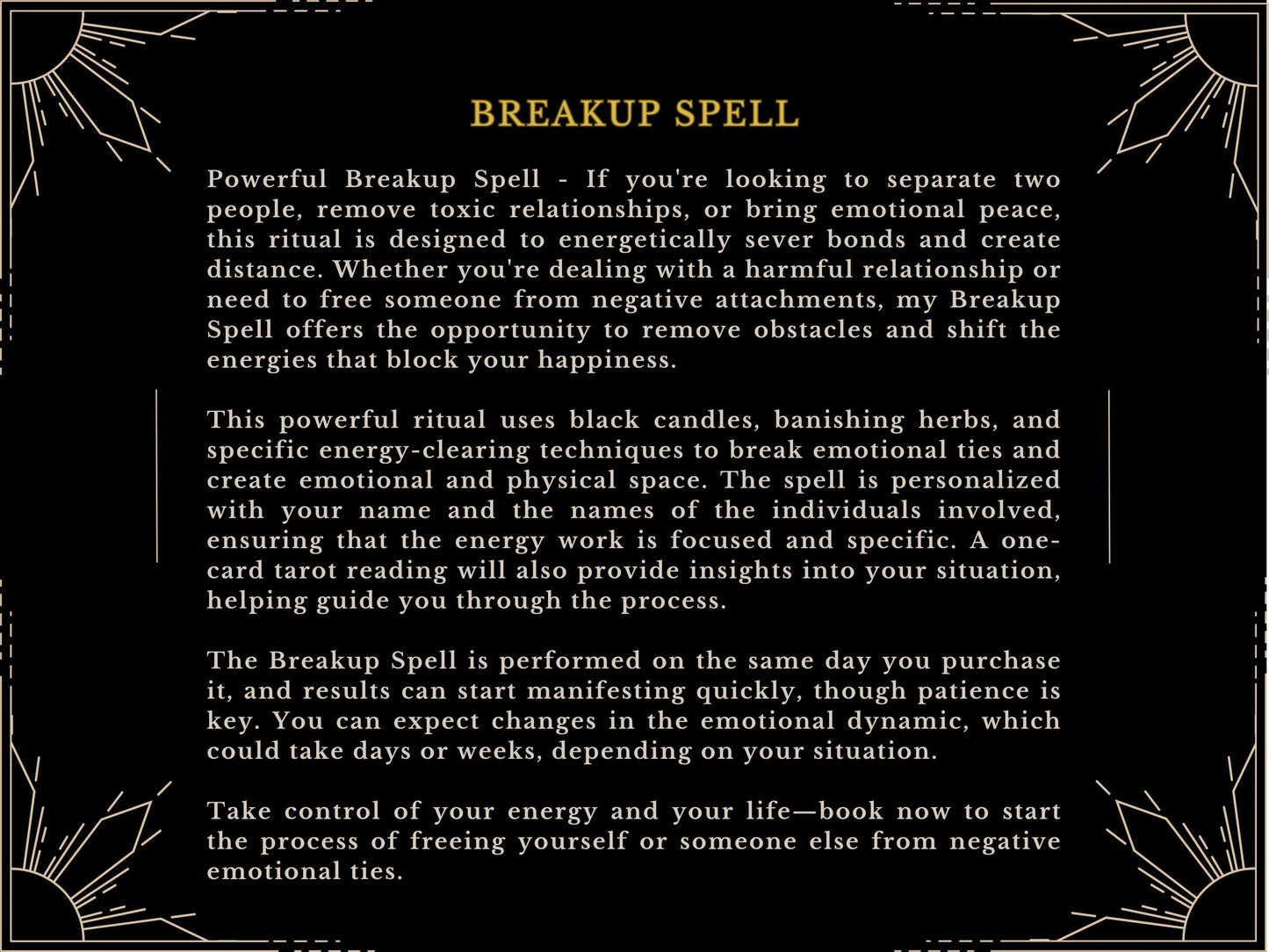BREAKUP SPELL -  Powerful SPLIT Up Spell To Make Them Split Ritual Make them Break Up Spell Casted same day casting by MotherOdessa